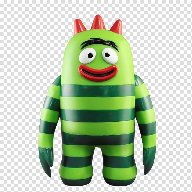 Yo Gabba Gabba! Plush Party in My Tummy Action & Toy Figures, Meng Cartoon Figure transparent background PNG clipart