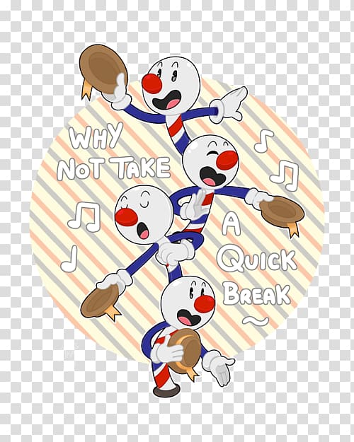 Cartoon Cuphead Drawing, Barbershop Quartet Day transparent background PNG clipart