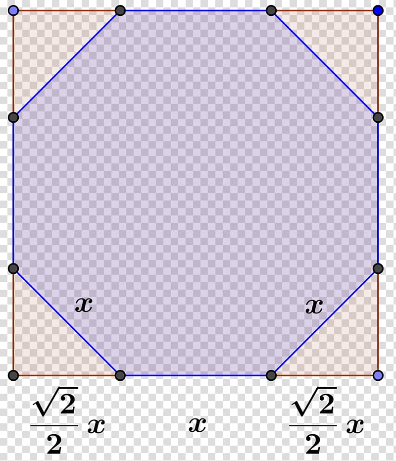 Octagon Mathematics Square Angle Area, four corners transparent background PNG clipart