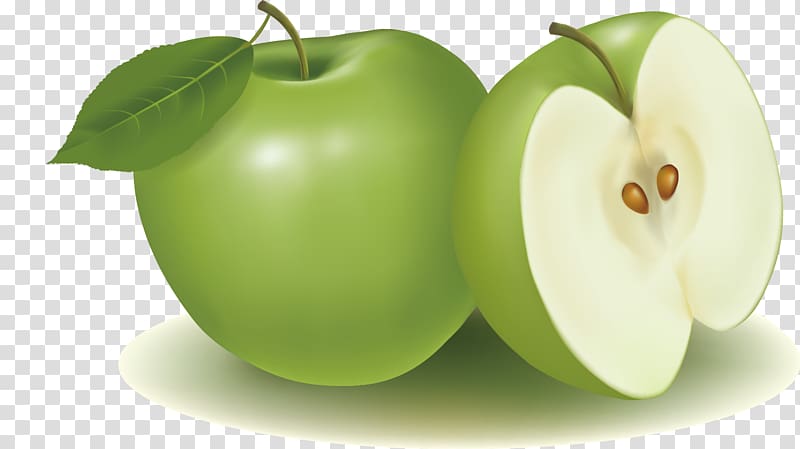 Fanta Apple Illustration, Green apple transparent background PNG clipart