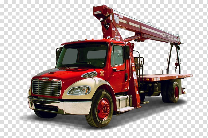 Car Heavy Machinery Crane Commercial vehicle Truck, truck crane transparent background PNG clipart