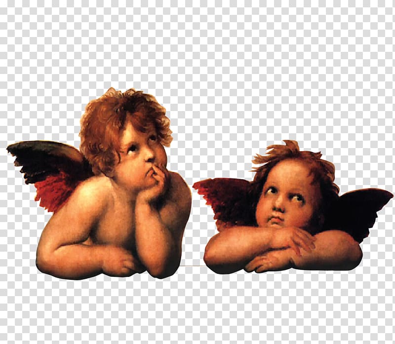 Sistine Madonna Cherub Raphael Angel, angel transparent background PNG clipart
