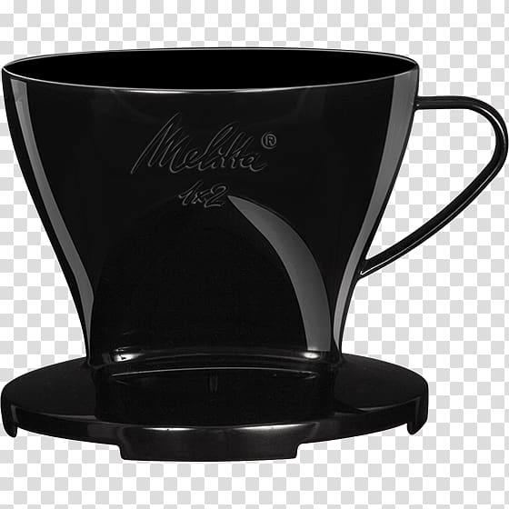 Coffee cup Coffee Filters Melitta 2 Black Coffee Filter Holder, shop standard transparent background PNG clipart