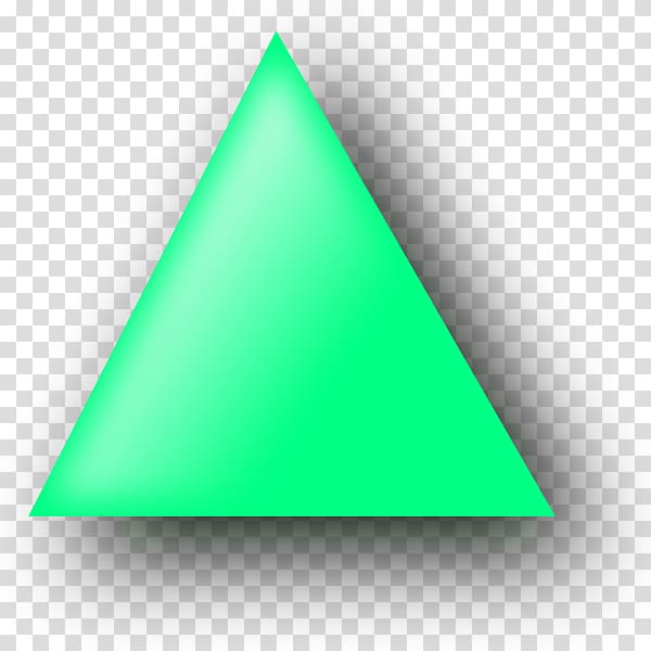 Color triangle Green , triangle transparent background PNG clipart