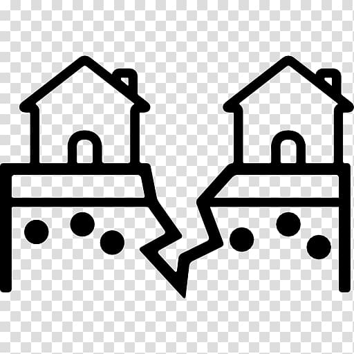 Earthquake House Computer Icons Building Real Estate, Crack In The Ground transparent background PNG clipart