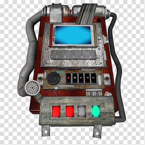 red and gray control system, microcontroller machine electronic component electronics, Borderlands ECHO Recorder transparent background PNG clipart
