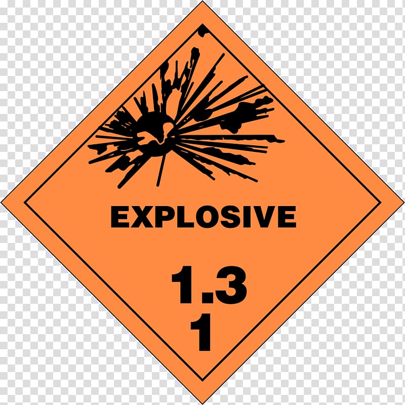 Placard Dangerous goods Explosive material Explosion Sticker, powder explosion transparent background PNG clipart