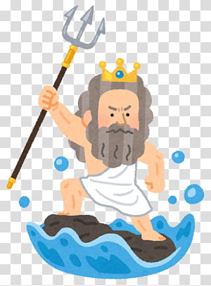 Poseidon Trident Illustrator Greek mythology, others transparent background PNG clipart thumbnail