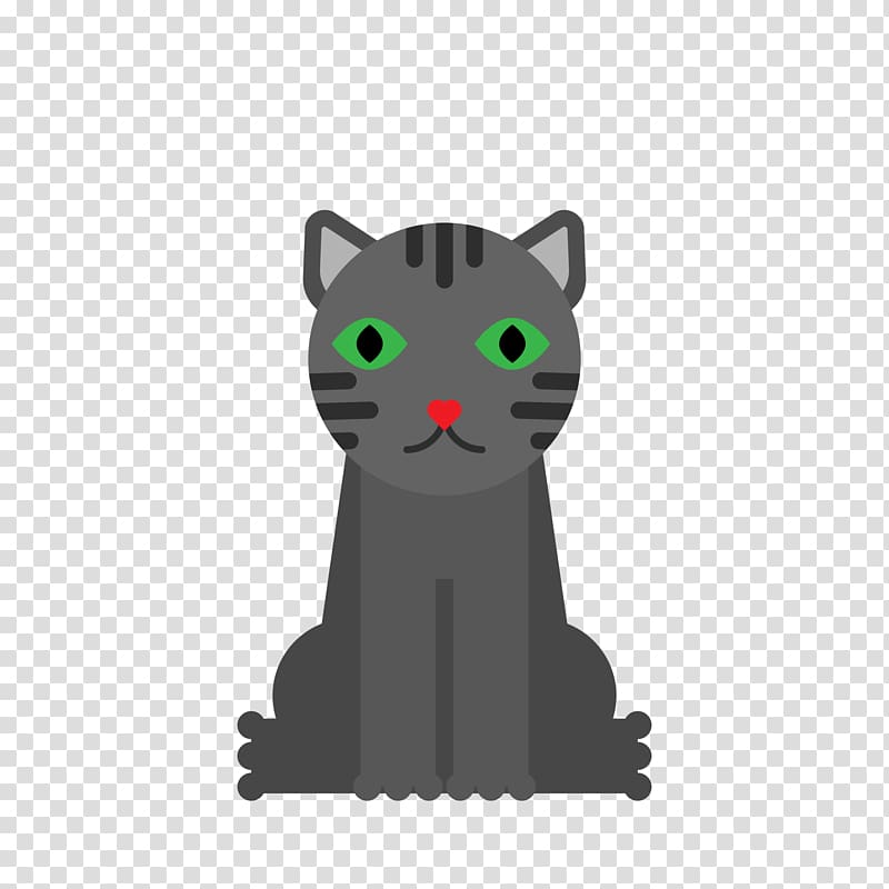 Korat Kitten Whiskers Black cat Hello Kitty, Cute black cat transparent background PNG clipart