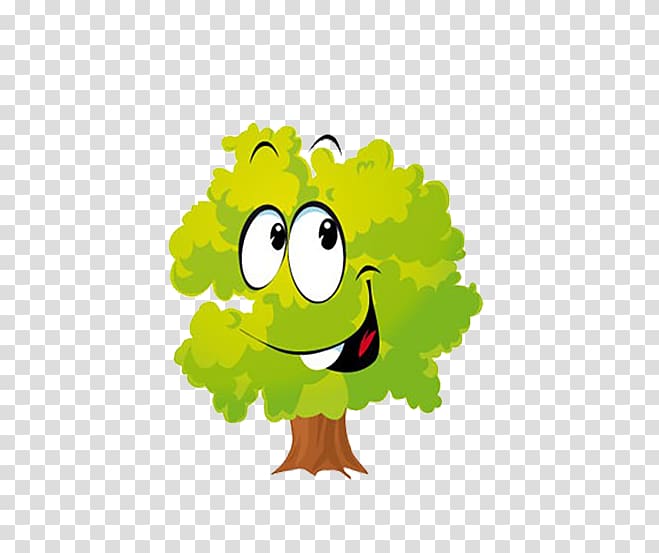 Tree Arborist Ash Trunk , Happy cute green tree transparent background PNG clipart