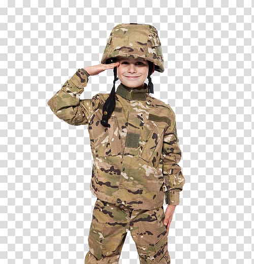 Military United States Army Party Soldier, Little soldier of salute transparent background PNG clipart