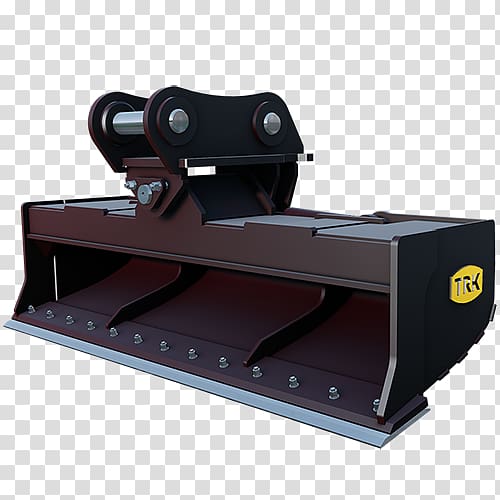 Bucket of Light Excavator Tiltrotator Machine, low profile transparent background PNG clipart