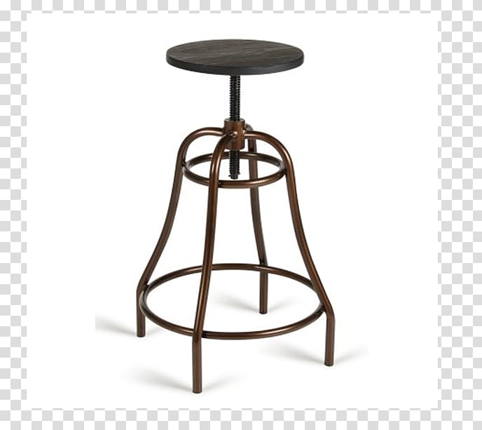 Bar stool Seat Chair Bronze, seat transparent background PNG clipart