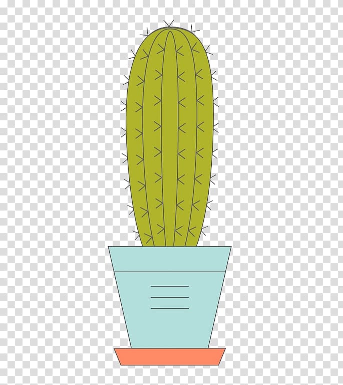 Cactaceae Flowerpot Drawing, potted cactus transparent background PNG clipart