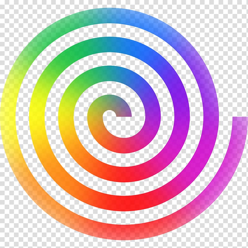 Spiral Rainbow , Spiral transparent background PNG clipart