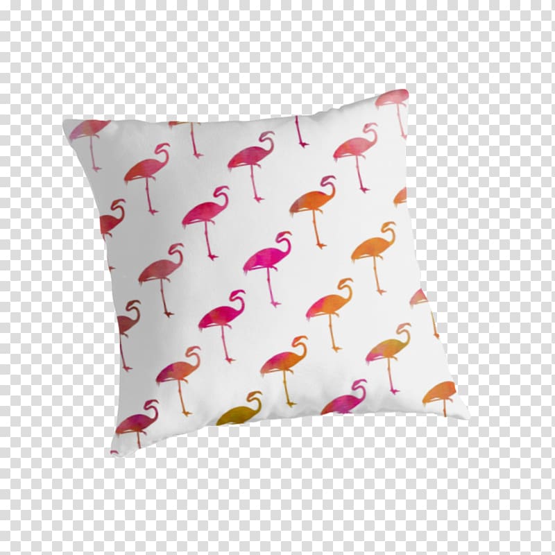 Throw Pillows Cushion Pink Map, baby flamingo transparent background PNG clipart