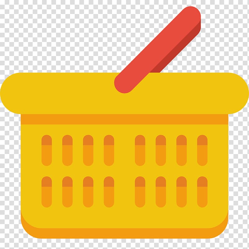 material yellow line, Basket transparent background PNG clipart