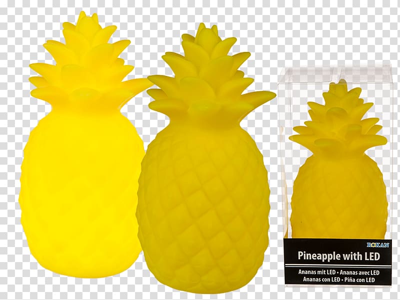 Light-emitting diode LED lamp Pineapple, light transparent background PNG clipart