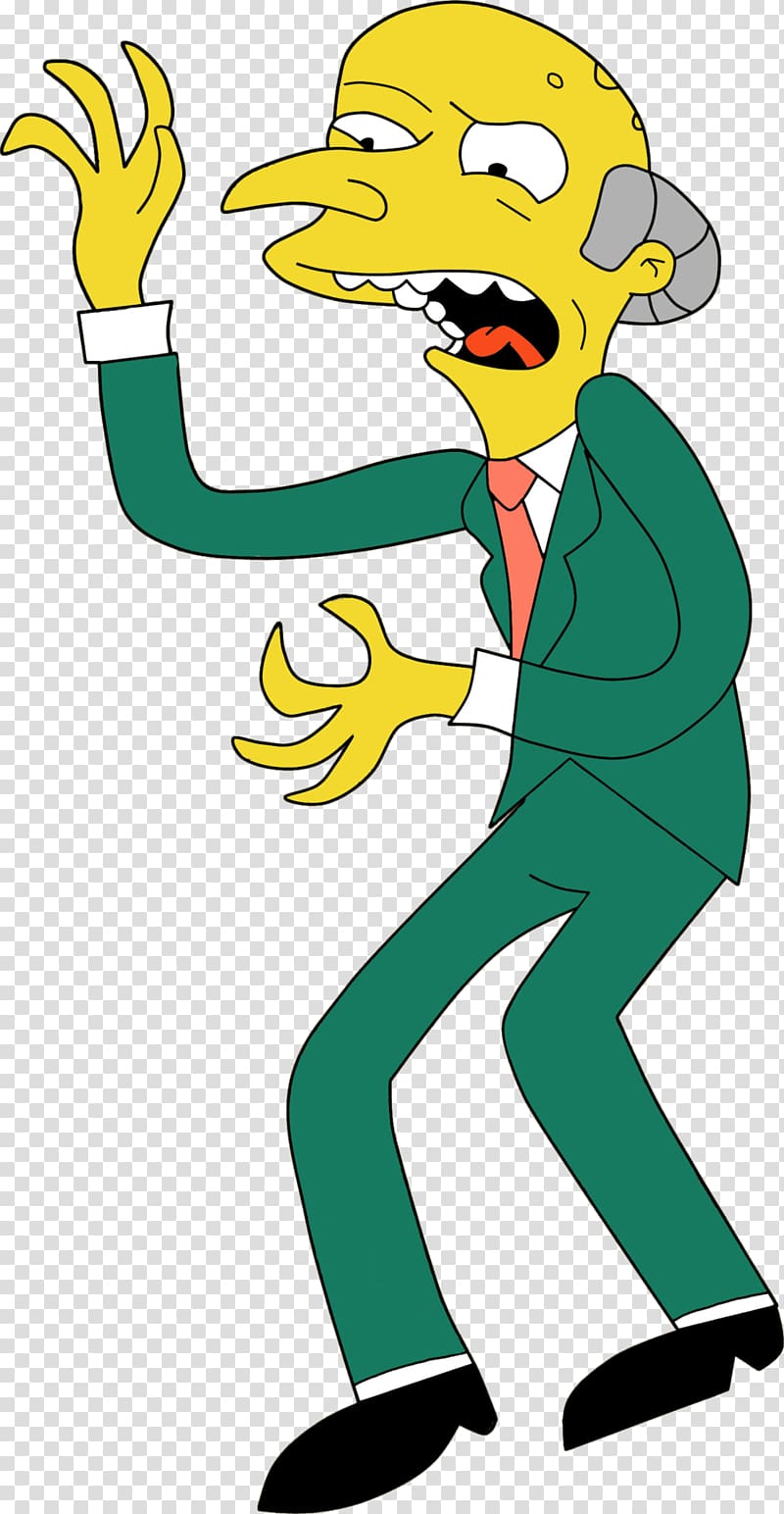 Bart Simpson Mr. Burns Homer Simpson Marge Simpson, Mr transparent background PNG clipart