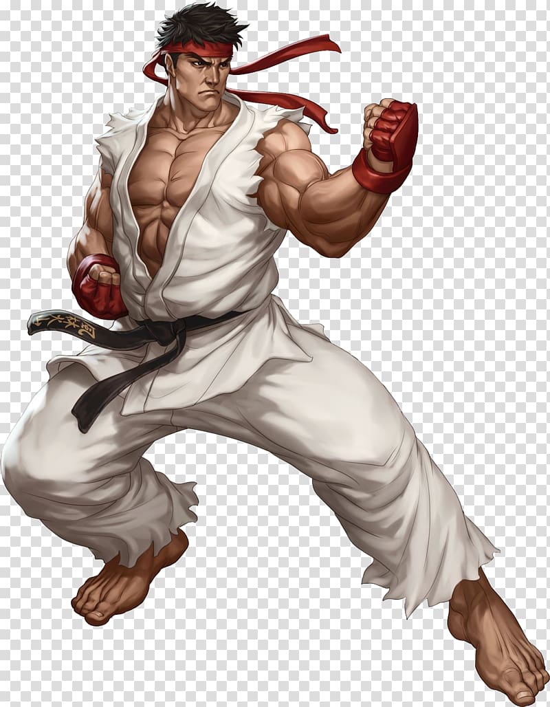 Ryu illustration, Street Fighter II: The World Warrior Street Fighter III: 3rd Strike Street Fighter X Tekken Ryu, Evil transparent background PNG clipart