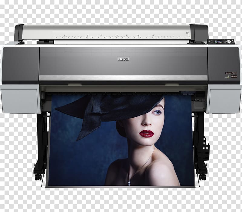 Epson SureColor P8000 Wide-format printer Printing Ink cartridge, printer transparent background PNG clipart