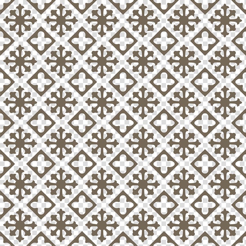 brown snowflake pattern, Textile Motif Pattern, Green background transparent background PNG clipart