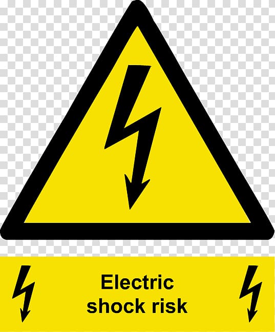 Hazard Electrical injury Risk Safety Warning sign, risk transparent background PNG clipart