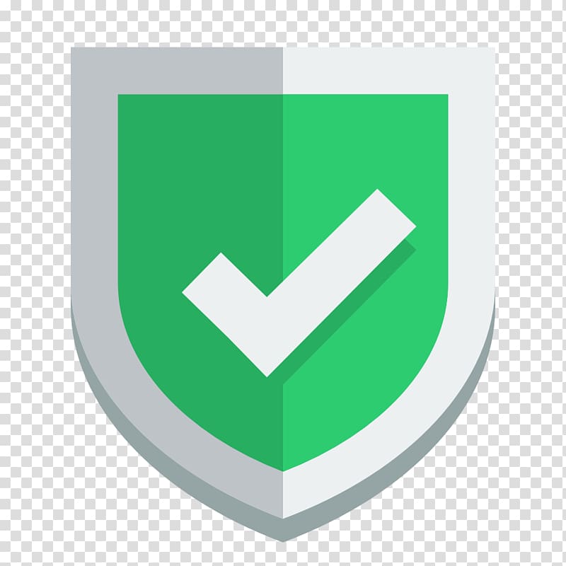 Anti-Virus application icon, angle brand green, Shield ok transparent background PNG clipart