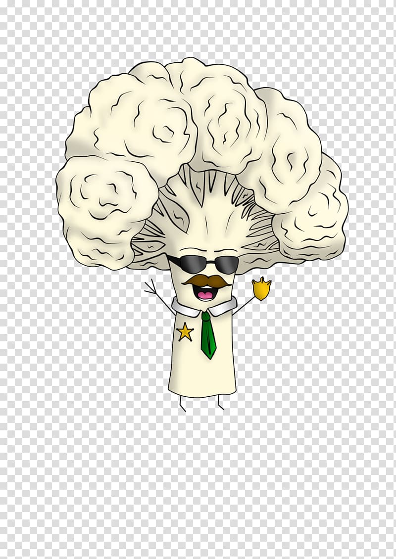 Bone Cartoon Character, Cauliflower cartoon transparent background PNG clipart