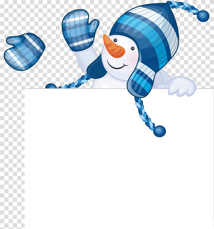 Snowman , Blue Snowman transparent background PNG clipart