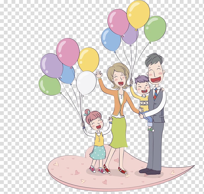 Illustration, Parents children transparent background PNG clipart