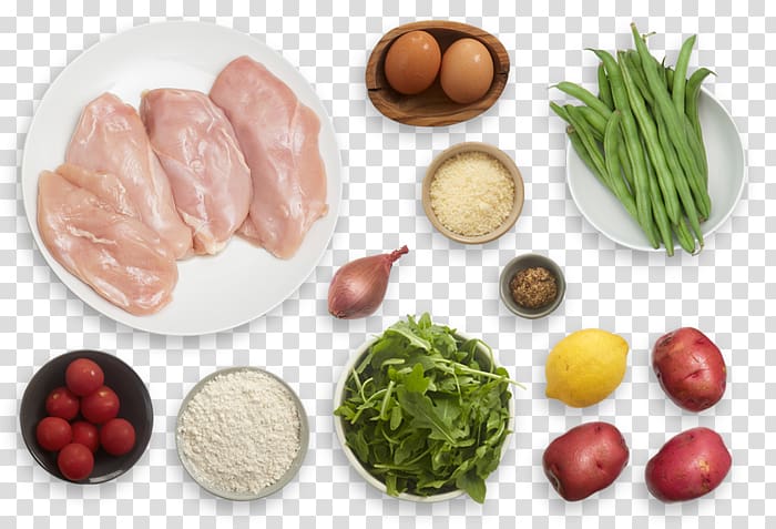 Vegetarian cuisine Leaf vegetable Ham Food Recipe, potato salad transparent background PNG clipart