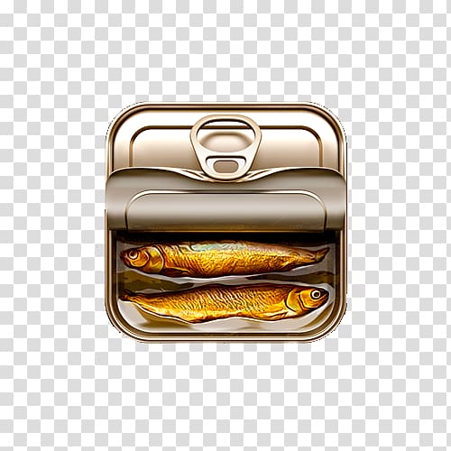 Canned fish Tin can Canning Icon, Realism canned fish transparent background PNG clipart