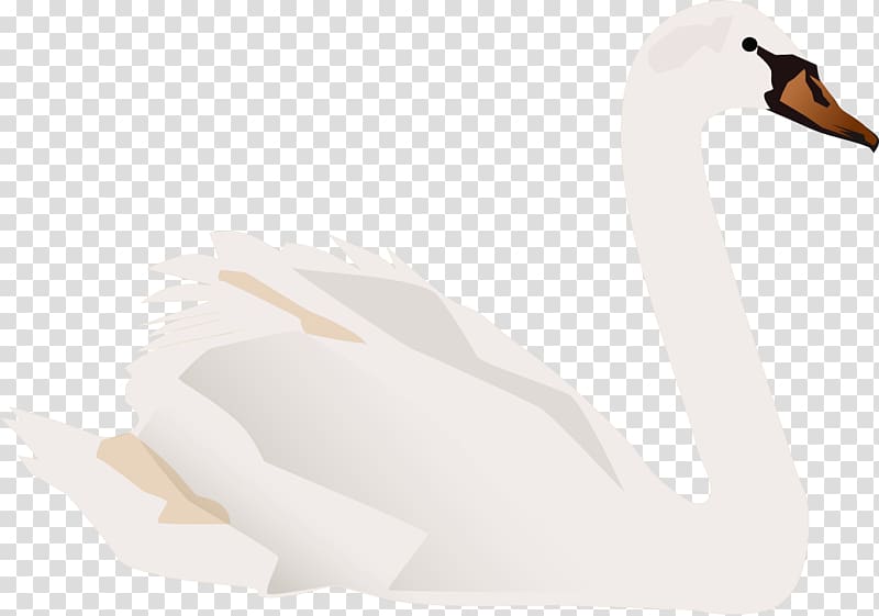 Duck Neck Illustration, painted swan transparent background PNG clipart