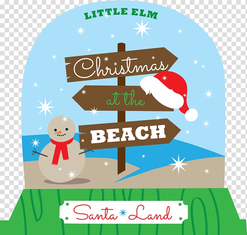 Little Elm Christmas ornament Santa Claus Beach Christmas Day, santa claus transparent background PNG clipart