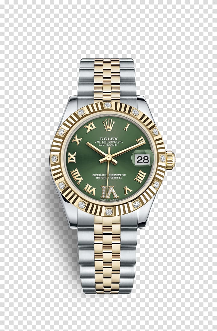 Rolex Datejust Automatic watch Gold, rolex transparent background PNG clipart