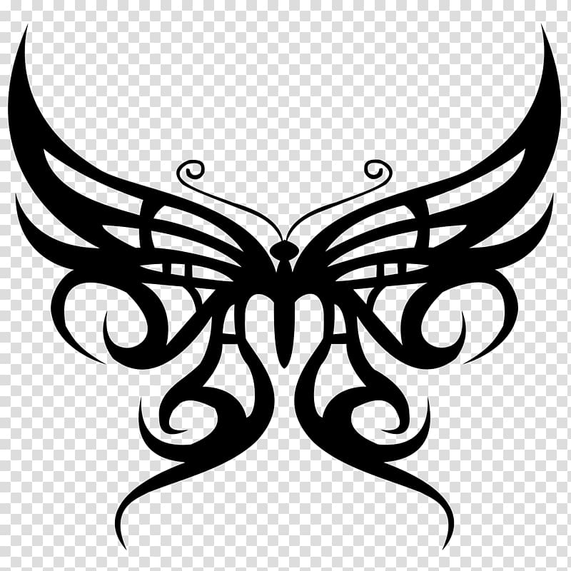 Tattoo Butterfly Body art Flash, butterfly paper-cut transparent background PNG clipart