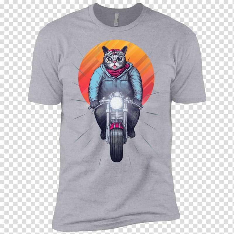 T-shirt Dog Hoodie Sleeve, Riding motorbike transparent background PNG clipart