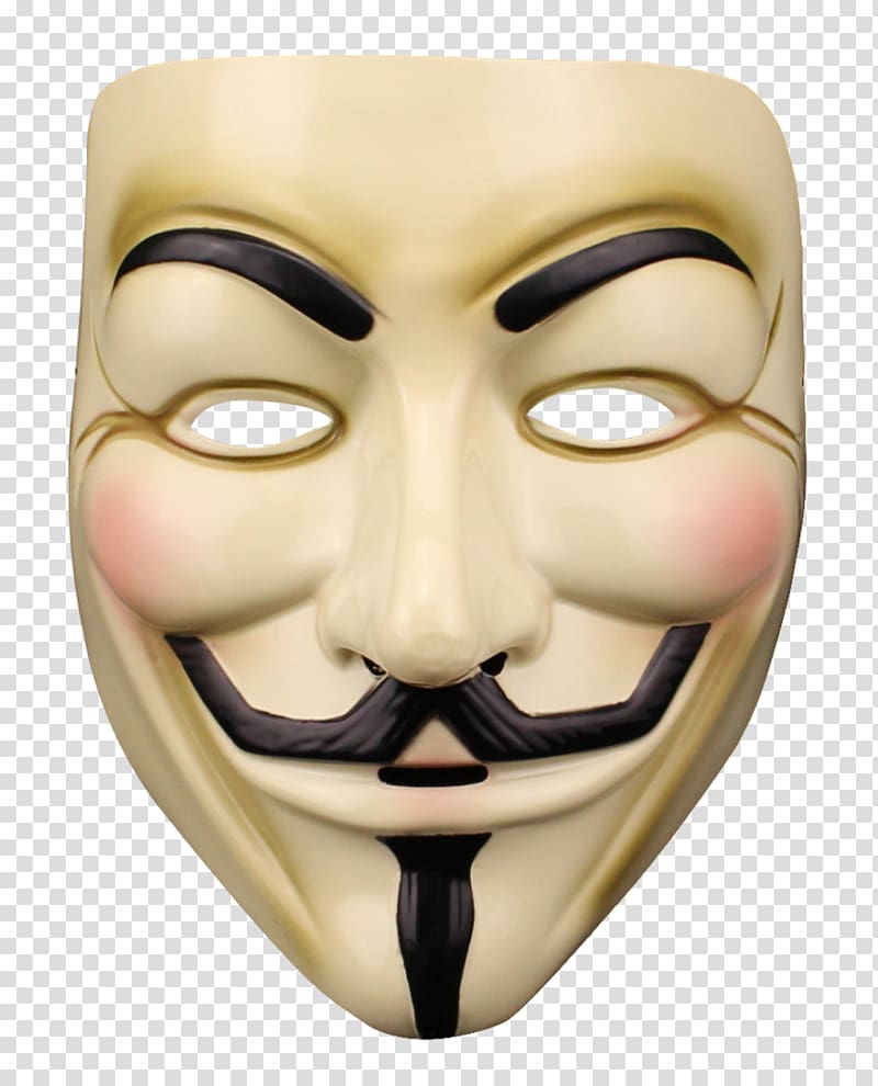 Guy Fawkes mask Anonymous, mask transparent background PNG clipart ...