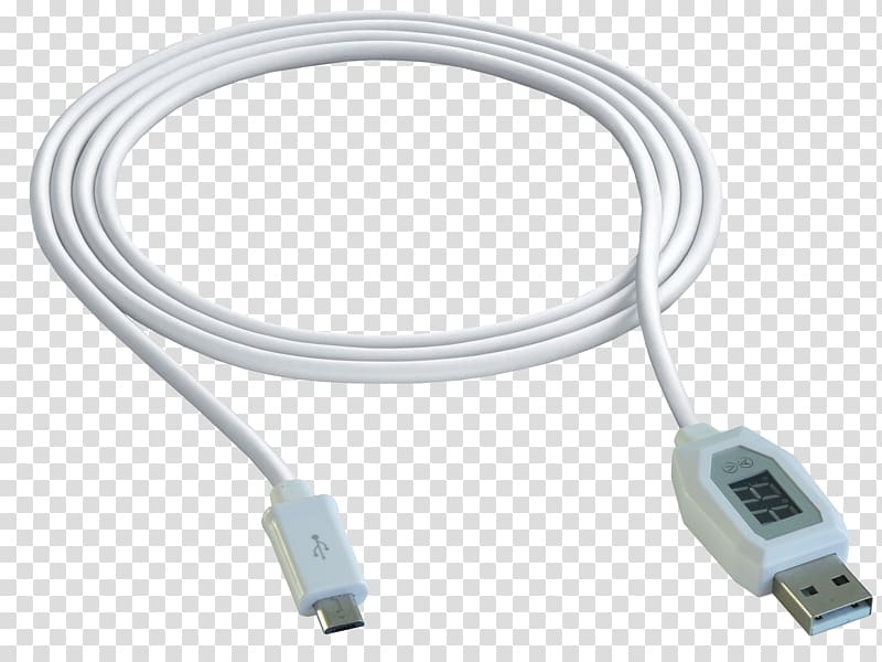 Smart battery charger Electrical cable Micro-USB, usb cable transparent background PNG clipart