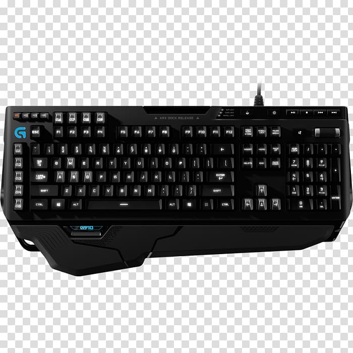 Computer keyboard Logitech G910 Orion Spark Gaming keypad Logitech G910 Orion Spectrum Logitech G810 Orion Spectrum, others transparent background PNG clipart