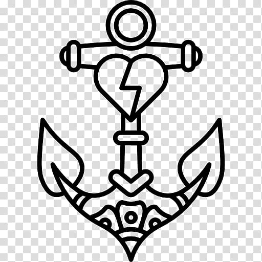 Old school (tattoo) Sailor tattoos, anchor transparent background PNG clipart