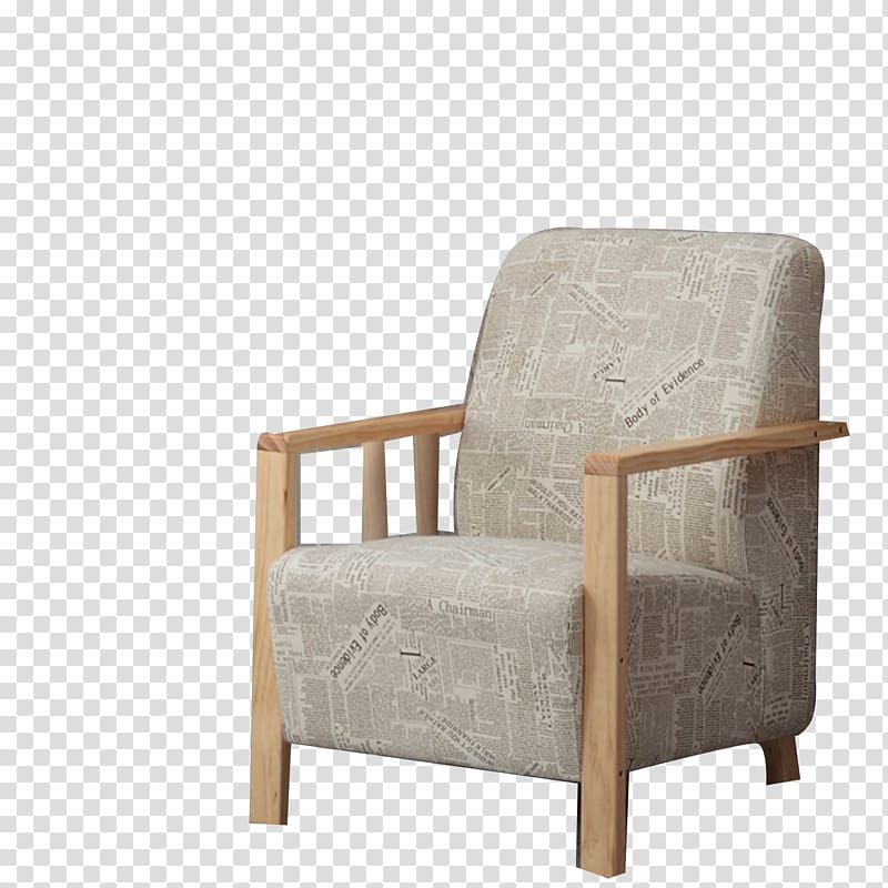 Club chair Armrest Angle Wood, sofa transparent background PNG clipart