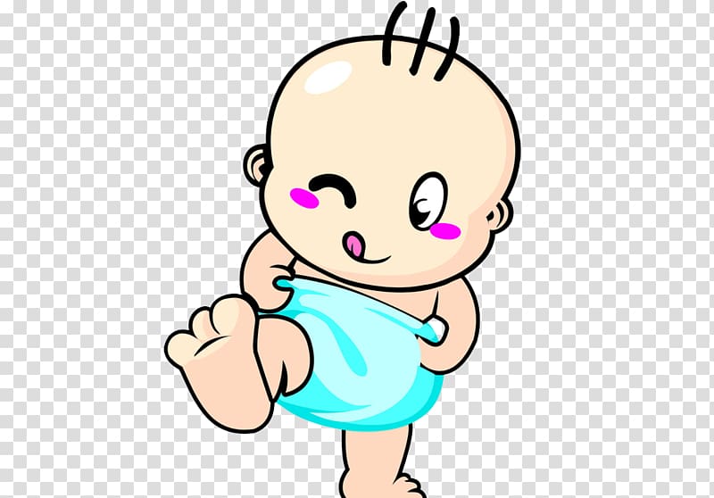 Diaper Infant , Cute cartoon doll transparent background PNG clipart
