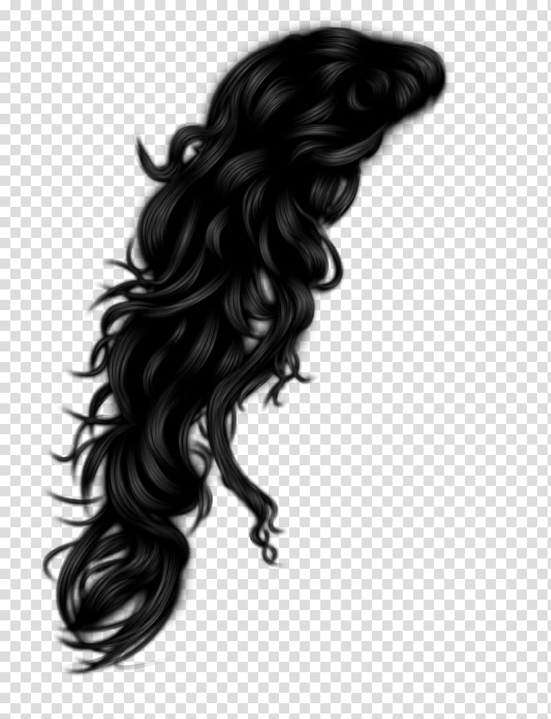 black hair illustration, Hairstyle, Women Hair transparent background PNG clipart