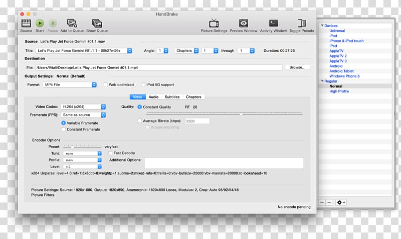 Computer program HandBrake Video editing Transcoding, Anamorph transparent background PNG clipart