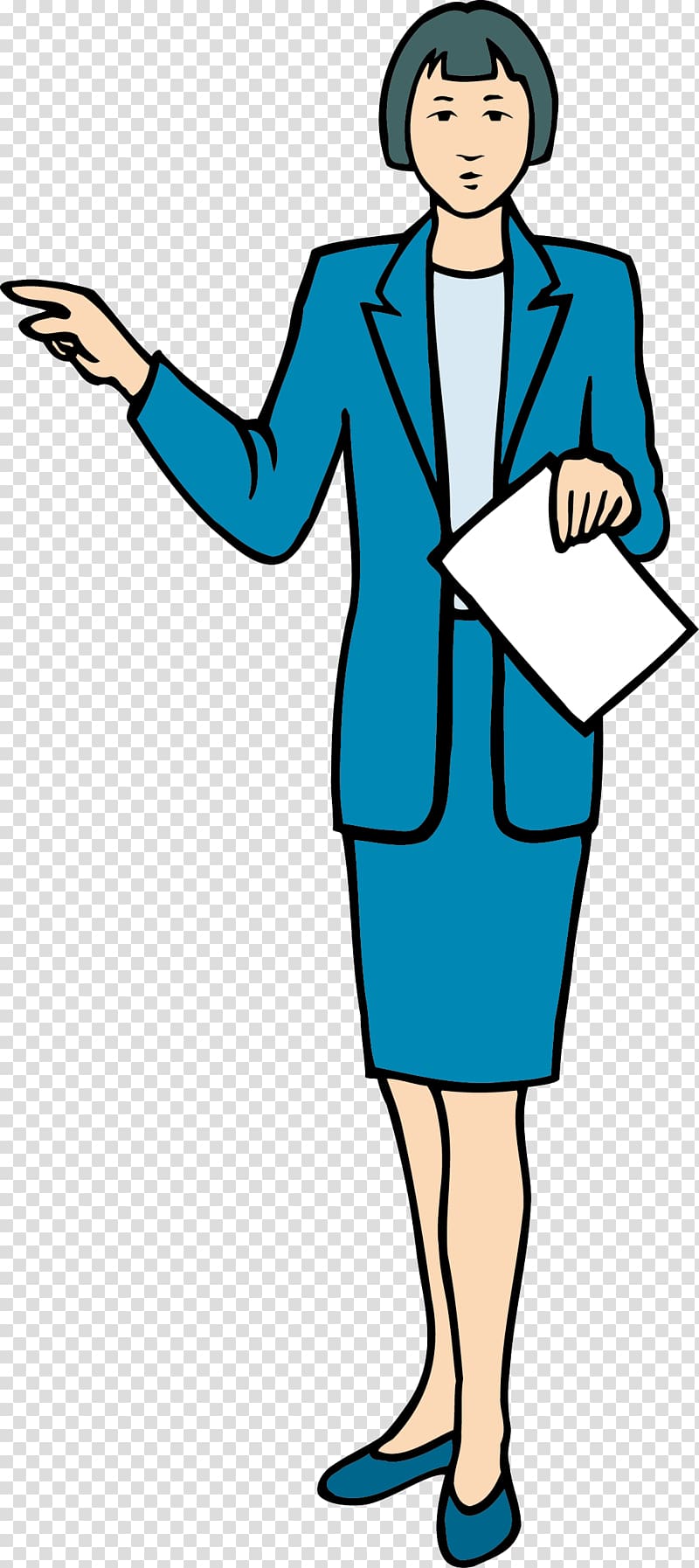 Woman Dress Cartoon, Short haired professional women transparent background PNG clipart