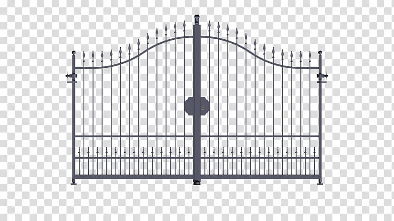 Wrought iron Gate Fence Door, gate transparent background PNG clipart