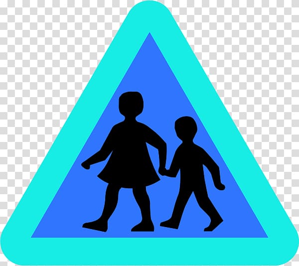 Traffic sign Child Pedestrian crossing , child transparent background PNG clipart