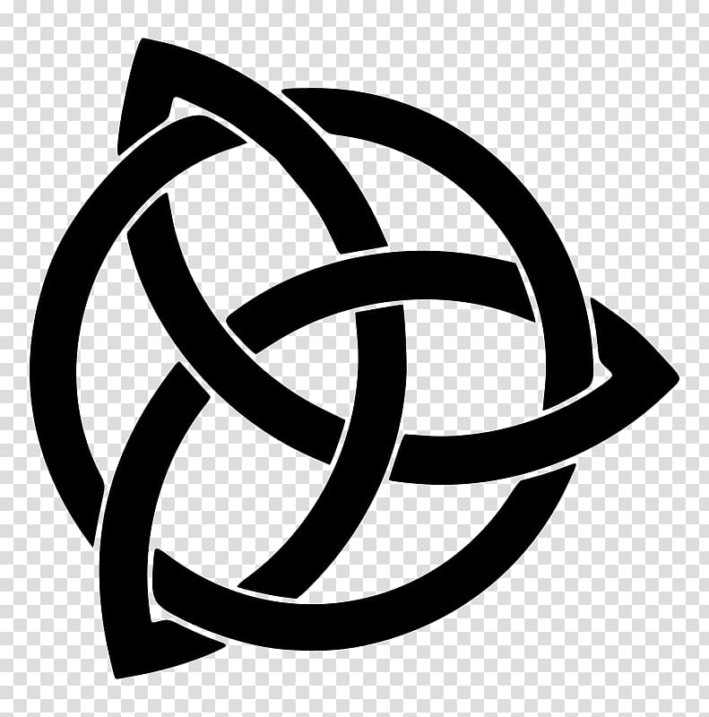 Celtic knot Tattoo Symbol Triquetra Celts, TRIANGLE transparent background PNG clipart